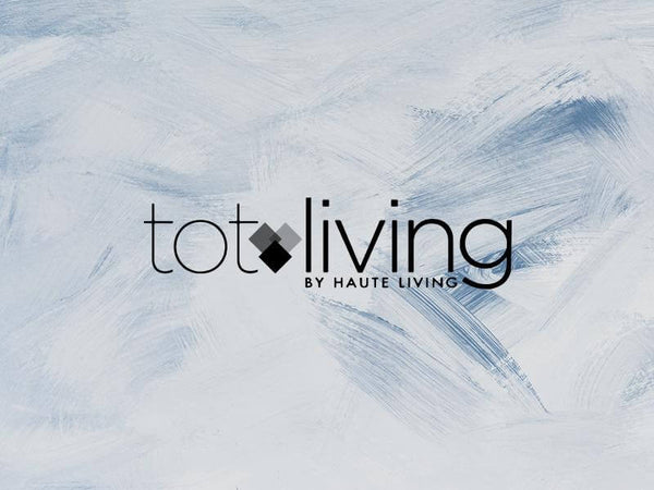 Logo of TotLiving, showcasing a modern design with artistic background.