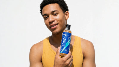 Teen boy using Prep U body wash — best sulfate-free body wash for teen boys ages 8–18