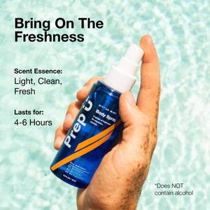 Refreshing Body Spray for men, fights odor for 4-6 hours with a clean, fresh scent, perfect for all-day freshness.