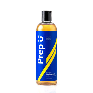 Prep U Sun Vibe Body Wash — bright woody natural body wash for teens with tangerine, cedarwood and golden amber