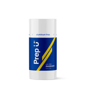 Natural Aluminum Free Deodorant by Sun Vibe, sleek design, perfect for active lifestyles, 2.5 oz stick.