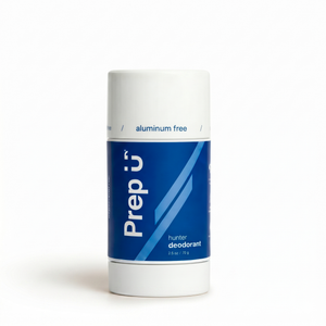Prep U Hunter aluminum-free deodorant stick — closed product shot, clean cut scent for teen boys