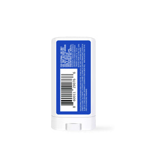 Back view of Hunter Mini Natural Deodorant with ingredients and barcode on a white background.