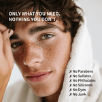 Prep U Solstice natural teen body wash — plant-based saponified oils with apple amino acids, no harsh detergents