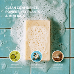 Peppermint oat soap bar by Prep U — icy peppermint essential oil and finely milled oats for cooling teen wash