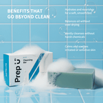 Prep U Blue Tansy castile bar — azulene-rich formula soothes inflammation and calms reactive teen skin