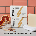 Sandalwood soap bar for sensitive skin — Prep U natural castile bar with grounded warm woodsy scent