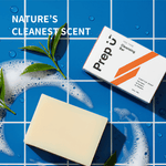 Prep U Tea tree cleansing bar ingredients — pure tea tree essential oil in castile soap with coconut and shea butter