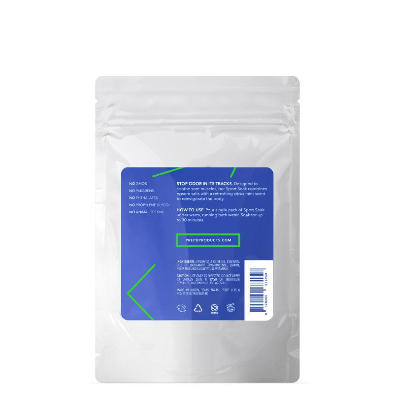Soothing Epsom Salt Sport Bath Soak (5pk) Personal Care Prep U 